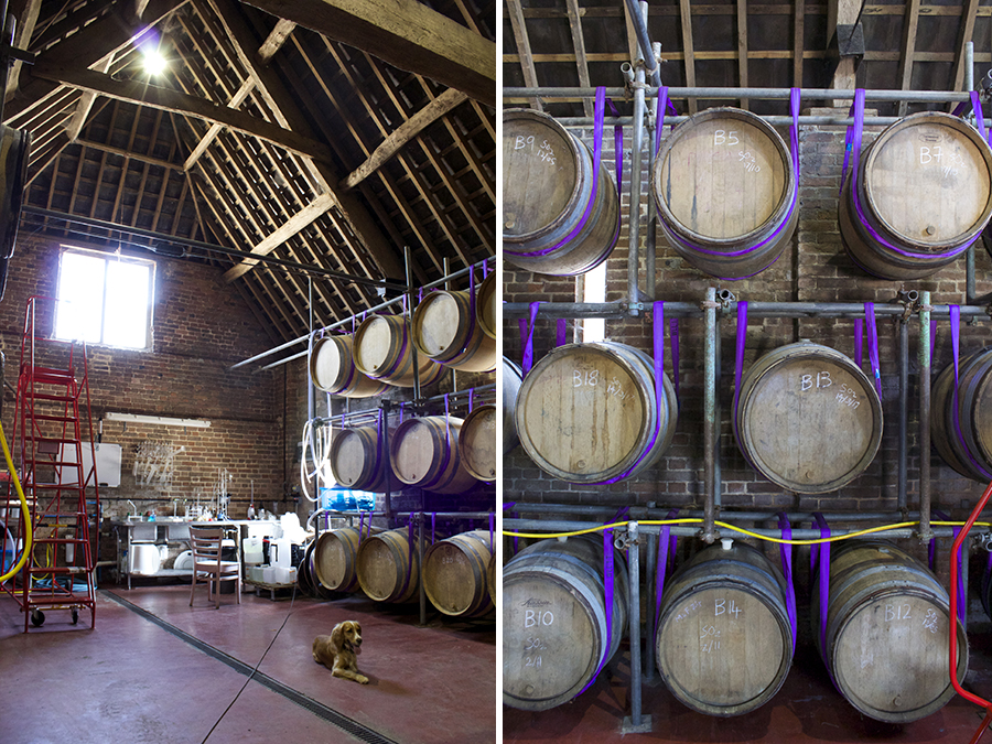 wine barrels langham