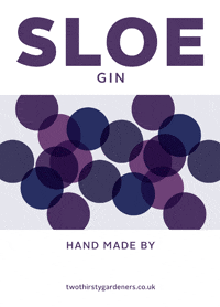 Bottle label for sloe gine