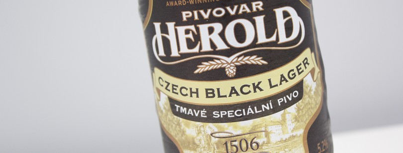 pivovar herold black lager label
