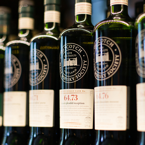 The Scotch Malt Whisky Society bottles